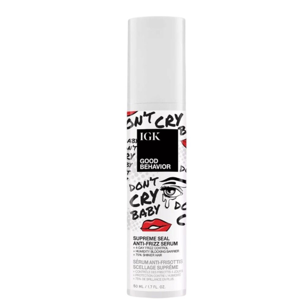 IGK Good Behavior Don’t Cry Baby Supreme Seal Anti Frizz Serum Oil 1.7 oz New